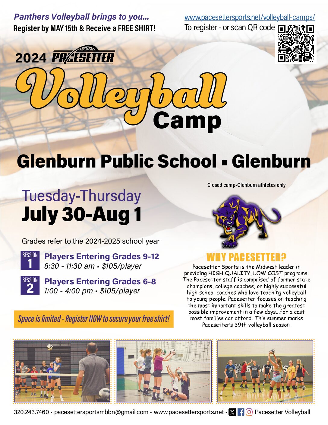 North Dakota Volleyball Camps Pacesetter Sports